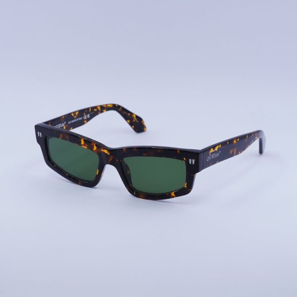 🕶️New Off-White OERI135 MIRAMAR 6055 Sunglasses - Havana Frame, Green Lenses - Picture 5 of 9
